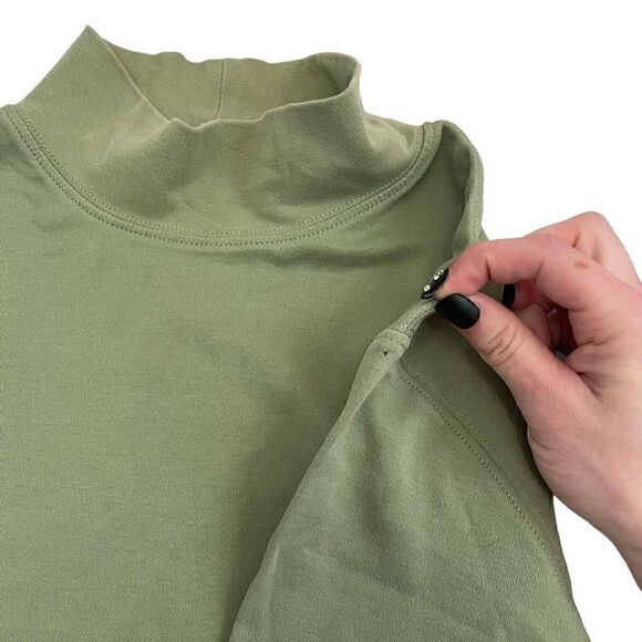 L.l. Bean Mock Neck Undershirt 100% Cotton Layering Piece Hiking Outdoor Layer - Picture 6 of 6